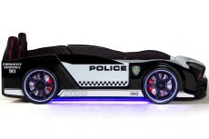 Дитяче ліжко машина Police 500 Full Extra Black 190х90 см